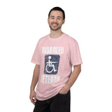 Disabled Veteran Shirt, Distressed Wheelchair and Rifle Graphic, Military Service Pride, Veterans Day Gift and Everyday Casual Wear