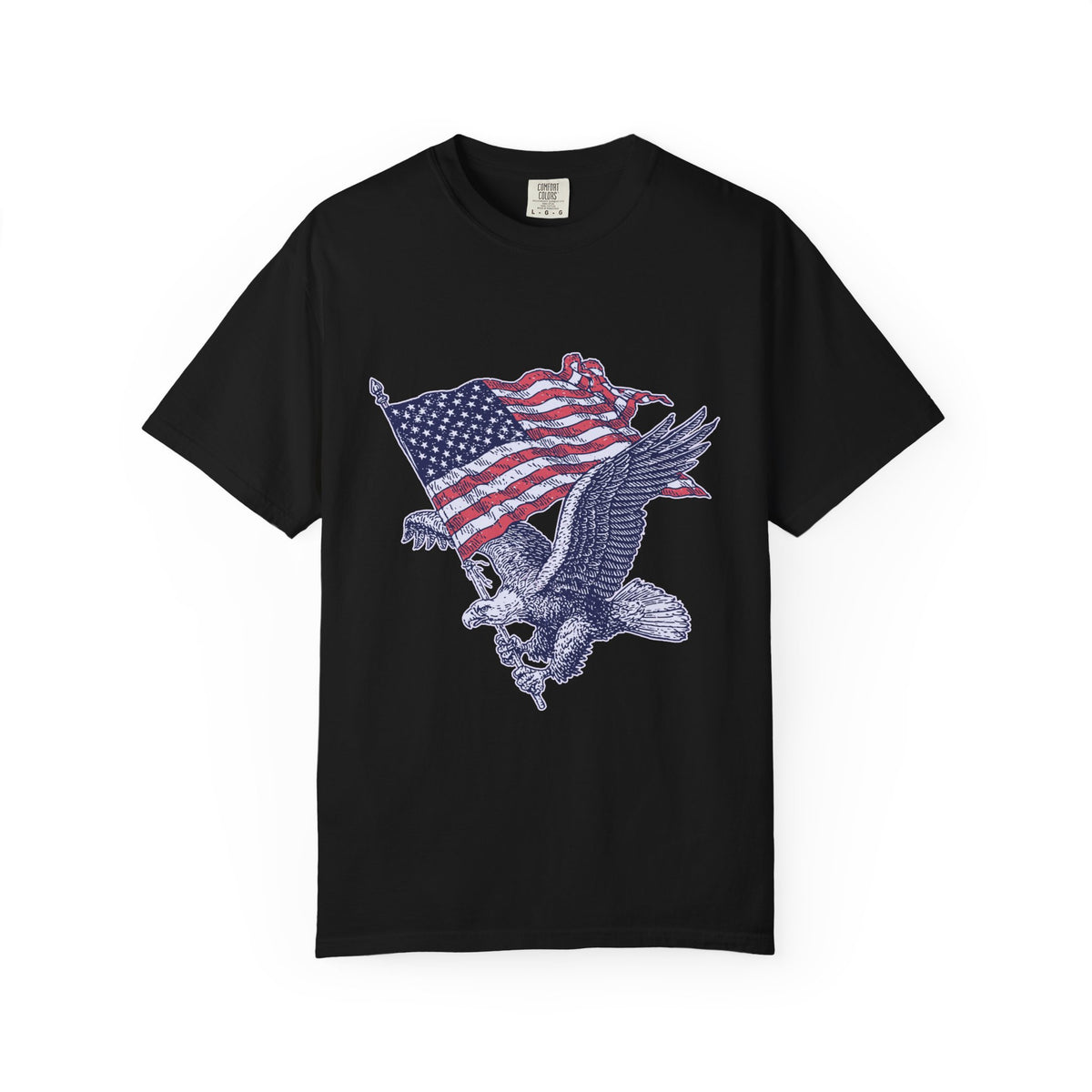 Bald Eagle American Flag Shirt, Retro Patriotic Graphic, Gift for USA Pride Fans, Fourth of July Celebrations and Everyday Clothing
