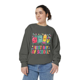 First Day of School Sweatshirt, Colorful School Supplies Pullover, Cute Teacher Outfit, Student Back to Class Gift, Classroom Crewneck