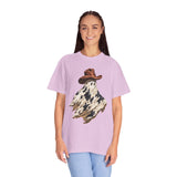 Western Ghost Halloween Shirt, Cowboy Hat Spooky Graphic Tee, Cute Vintage Fall Gift for Cowgirl, Country October Outfit for Women