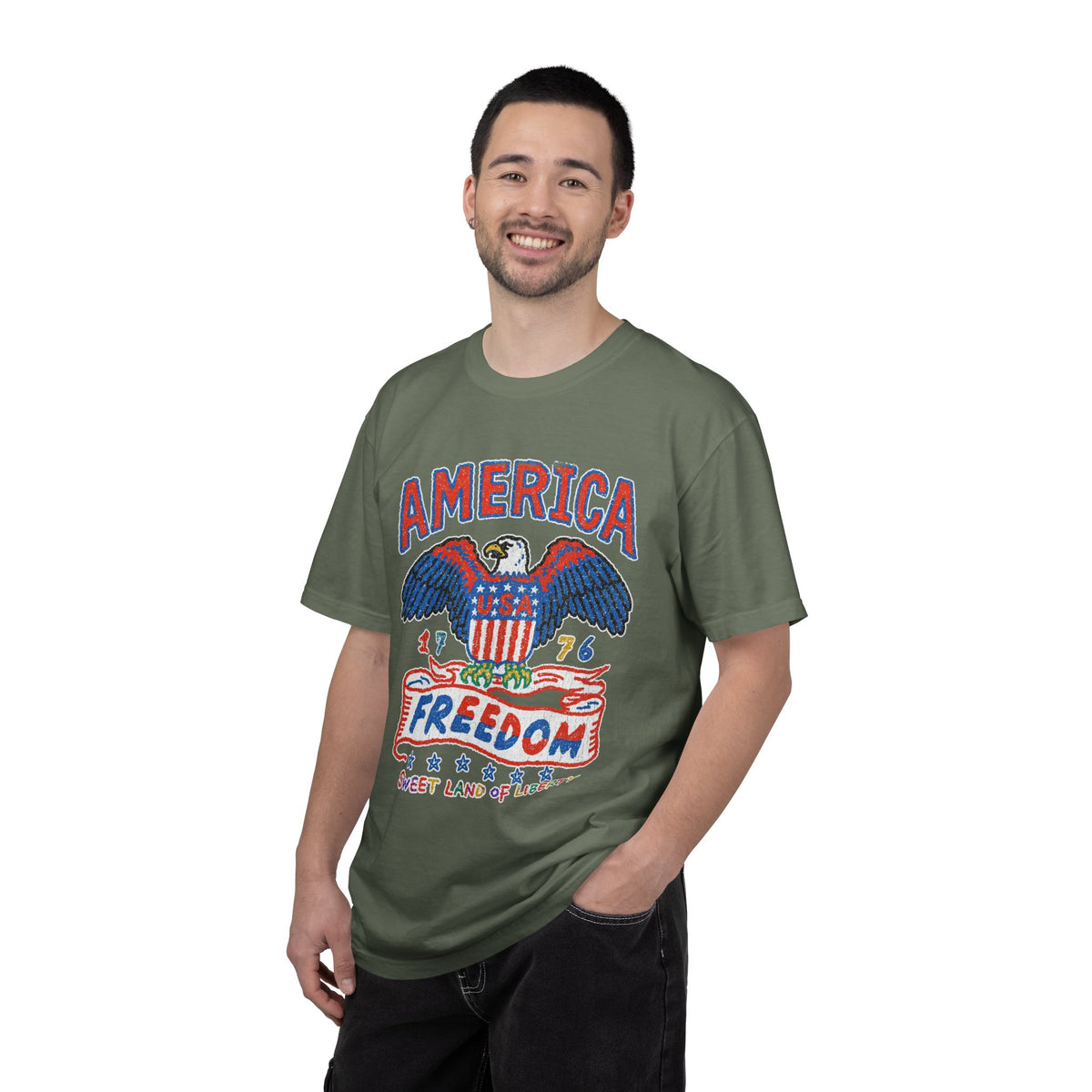 American Eagle Shirt, Patriotic USA Graphic Tee, Vintage Americana T Shirt, Fourth of July Outfit, American Pride Gift for Men and Women