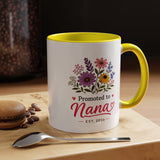 Promoted to Nana Mug, New Grandma Pregnancy Announcement Gift, Floral First Time Grandmother Coffee Cup, Baby Reveal Keepsake 2026
