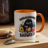 Funny Introvert Bird Coffee Mug, Grumpy Bird Coffee Mug, I Had a Good Mood Until People Showed Up Mug, Coworker Gift, Office Humor Mug