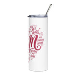 Mom Love Skinny Tumbler, Mothers Day Gift for Mom, Sentimental Mom Coffee Cup, Heartfelt Drinkware, Gift from Daughter or Son