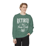 Retired From Service Not From Duty Sweatshirt, Military Retirement Crewneck, Veteran Gift, Patriotic Eagle Veterans Day Pullover for Retiree