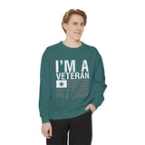 I'm a Veteran Not a Sucker or Loser Sweatshirt, Bold Military Crewneck, Patriotic Veteran Gift, Retired Soldier Veterans Day Pullover
