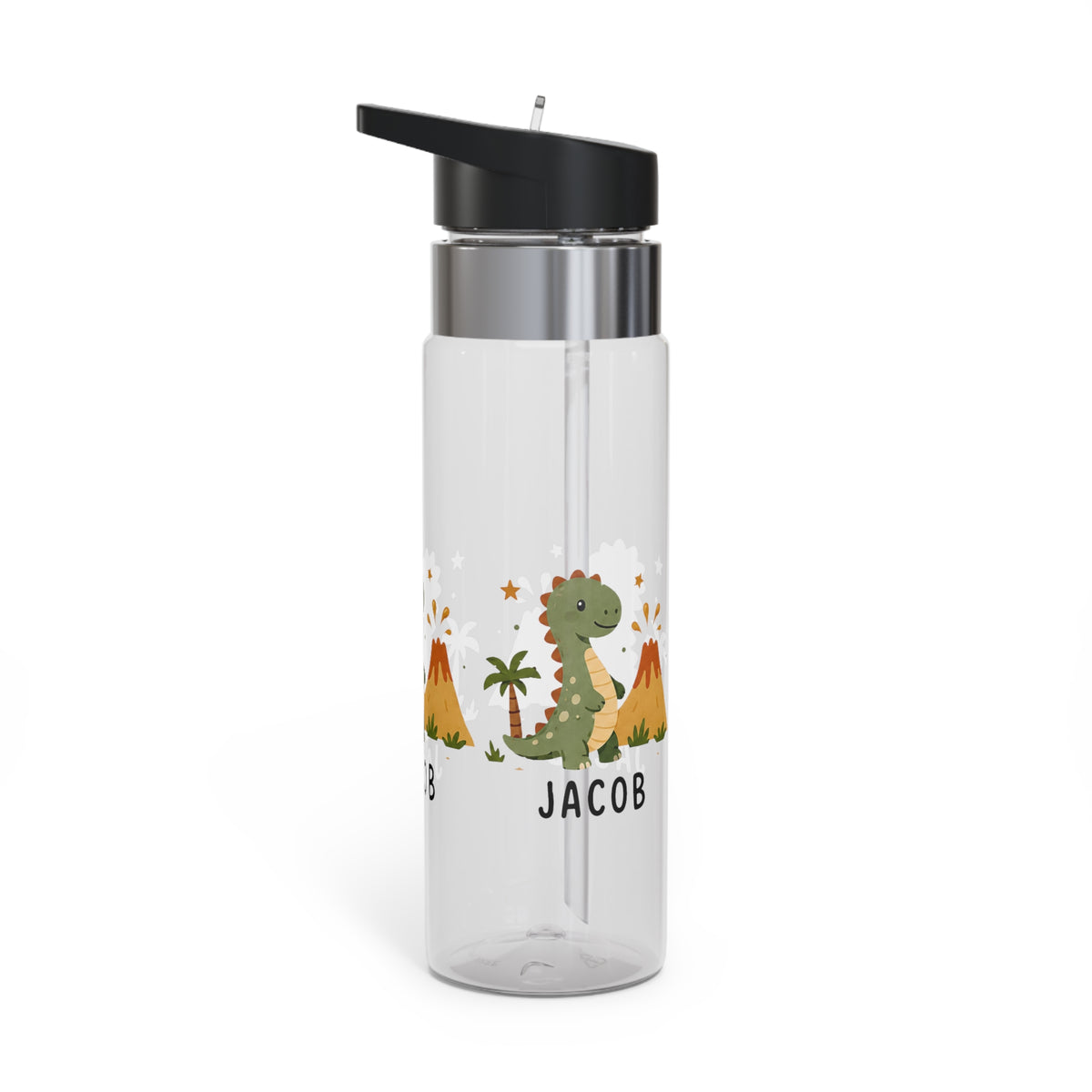 Personalized Dinosaur Water Bottle for Kids, Cute Dino Birthday Gift, Jurassic Theme Bottle, Boys School Bottle, Toddler Hydration Gift