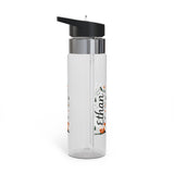 Personalized Adventure Water Bottle for Boys, Ethan Name Bottle, Hiking Gift for Kids, Camping Water Bottle, Fox Mountain Sports Gift