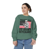 Thank You US Army Veterans Sweatshirt, Patriotic Soldier Crewneck, Military Appreciation Gift, American Flag Pullover for Veterans Day