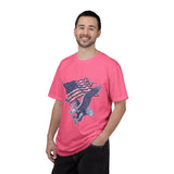 Bald Eagle American Flag Shirt, Retro Patriotic Graphic, Gift for USA Pride Fans, Fourth of July Celebrations and Everyday Clothing