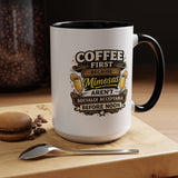 Coffee First Mimosa Later Mug, Funny Brunch Coffee Mug, Mimosa Lover Gift, Weekend Coffee Cup, Funny Drinking Humor Mug