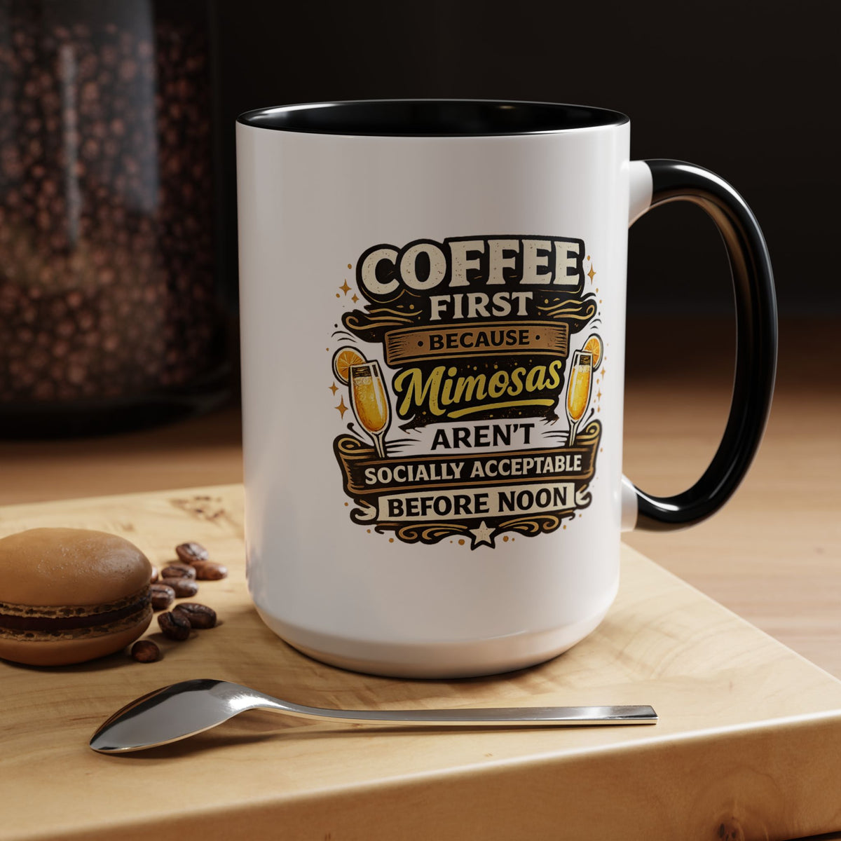 Coffee First Mimosa Later Mug, Funny Brunch Coffee Mug, Mimosa Lover Gift, Weekend Coffee Cup, Funny Drinking Humor Mug