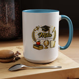 Personalized Graduation Mug for Her, Brave Mind Bright Future Coffee Cup, Custom Name Gift for Daughter, College or High School Graduate
