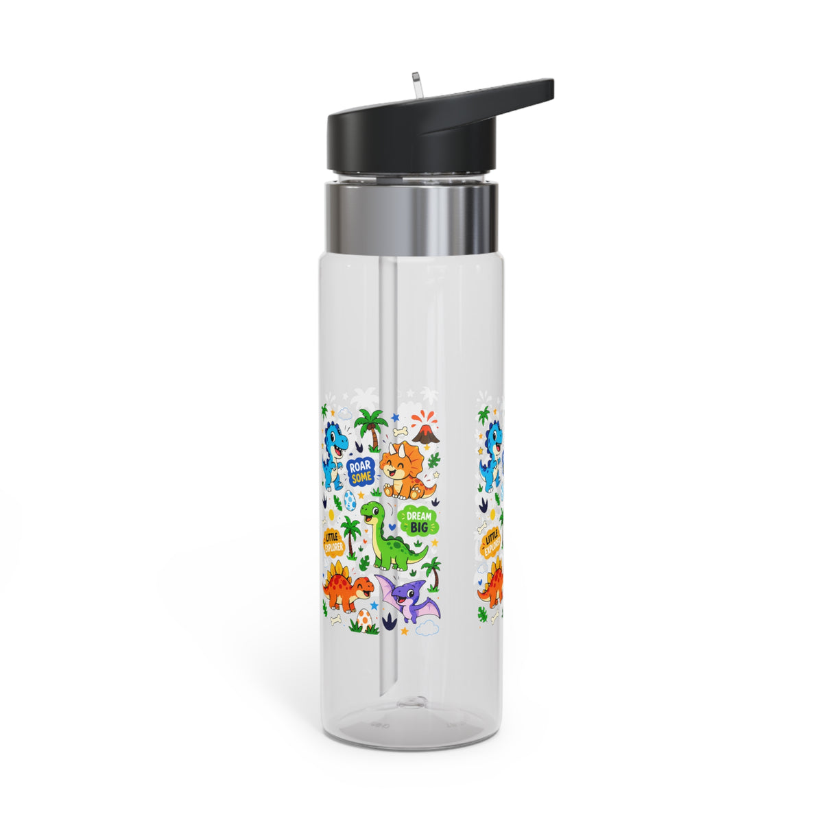 Dinosaur Water Bottle for Kids, Roar Some Dino Drink Bottle, Fun School Water Bottle for Boys, Birthday Gift, Dinosaur Party Favor