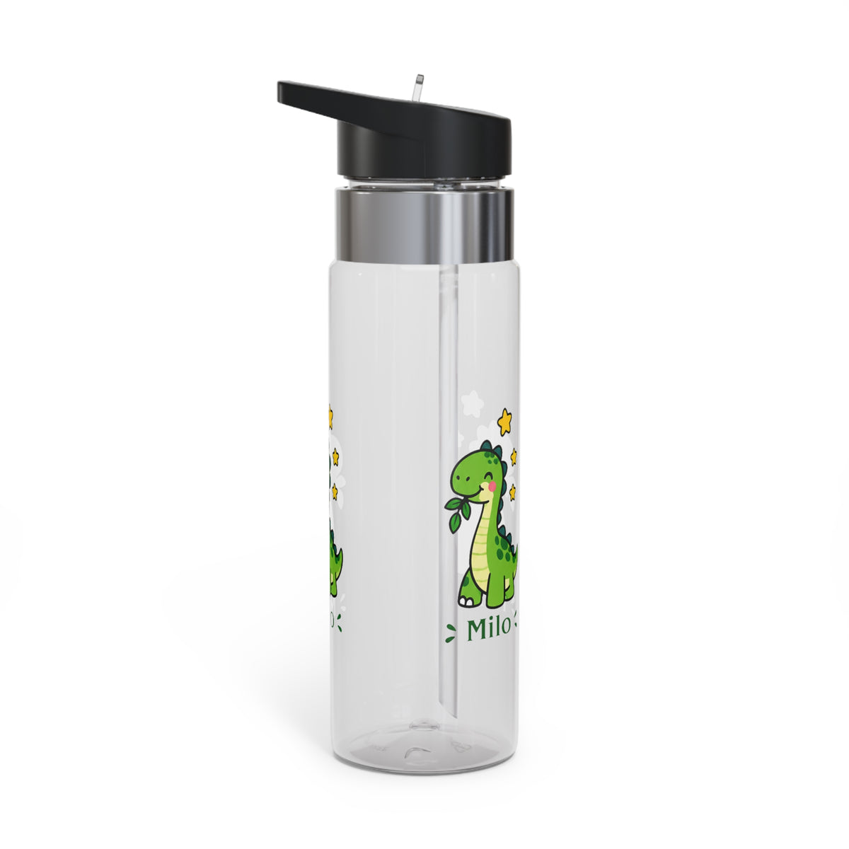 Personalized Dinosaur Water Bottle for Kids, Cute Dino Bottle for Boys, School Sports Bottle, Dinosaur Gift, Birthday Gift for Children