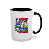Funny Patience Mug, Low Power Bird Coffee Cup, Sarcastic Quote Gift for Coworker, Tired Mom Birthday Present, Office Humor Drinkware