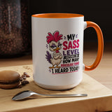 Funny Sass Mug, Sarcastic Chicken Coffee Cup, Ridiculous Things Quote Gift for Coworker, Best Friend Birthday Gift, Sassy Office Humor