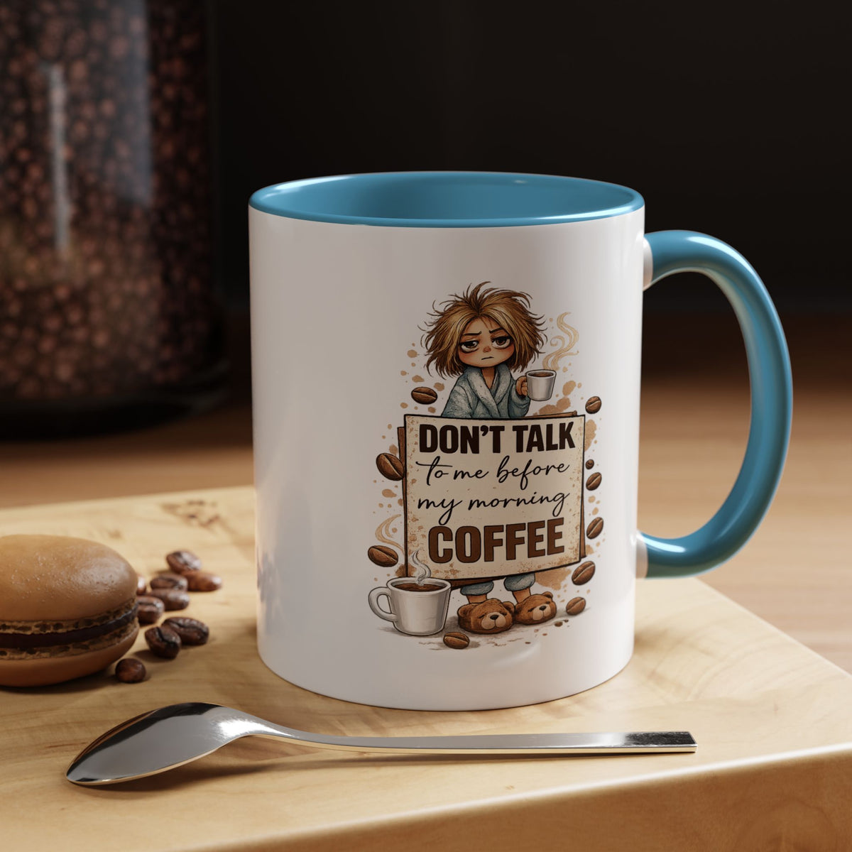 Funny Morning Coffee Mug, Don't Talk To Me Before My Morning Coffee Mug, Coffee Lover Gift for Women, Caffeine Humor Cup
