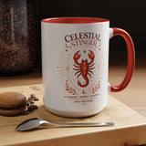 Scorpio Zodiac Coffee Mug, Celestial Stinger Astrology Mug, Water Sign Gift for Scorpio Woman, Horoscope Coffee Cup, Zodiac Lover Gift
