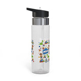 Personalized Dinosaur Kids Water Bottle, Cute Dino School Bottle for Boys, Birthday Gift for Toddler, Back to School Hydration Bottle