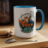 Kansas City Badminton Mug, Foxy for KC Coffee Cup, Funny Shuttlecock Lover Gift, KC Sports Fan Mug, Badminton Player Present