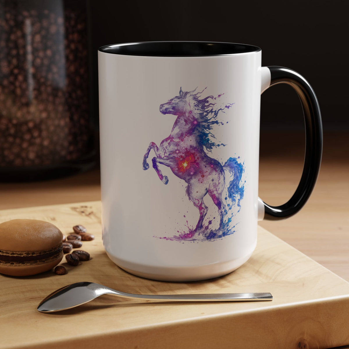 Galaxy Horse Mug, Cosmic Horse Coffee Mug, Horse Lover Gift, Celestial Horse Cup, Equestrian Mug, Fantasy Horse Art, Horse Mom Gift