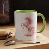 Floral Horse Mug, Horse Lover Gift, Equestrian Coffee Mug, Horse Mom Cup, Horse Art Mug, Ranch Life Gift, Horse Owner Present