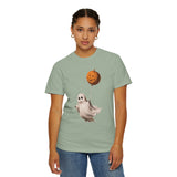 Cute Ghost Halloween Shirt, Pumpkin Balloon Graphic Tee, Vintage Spooky Season Gift for Women, Cozy October Fall Outfit for Ghost Lovers