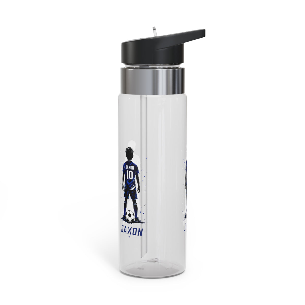 Personalized Soccer Player Water Bottle, Football Boy Gift, Sports Birthday Bottle, Custom Youth Athlete Bottle, Soccer Team Gift