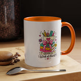 Teaching Is a Work of Heart Mug, Teacher Appreciation Coffee Cup, Thank You Gift for Educator, End of Year Classroom Keepsake for Her