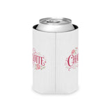 Personalized Name Can Cooler, Floral Drink Holder, Custom Beverage Sleeve, Rose Design, Birthday Gift for Her, Bridesmaid Gift, Summer Party