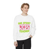 One Spooky Teacher Sweatshirt, Trick or Teach Halloween Crewneck, Cute Educator Gift, Spooky Classroom Shirt, Cute Fall School Outfit