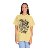 Winter Birds Graphic Shirt, Vintage Woodland T-Shirt for Bird Lovers, Festive Nature Tee, Cozy Christmas Gift for Birdwatchers and Moms