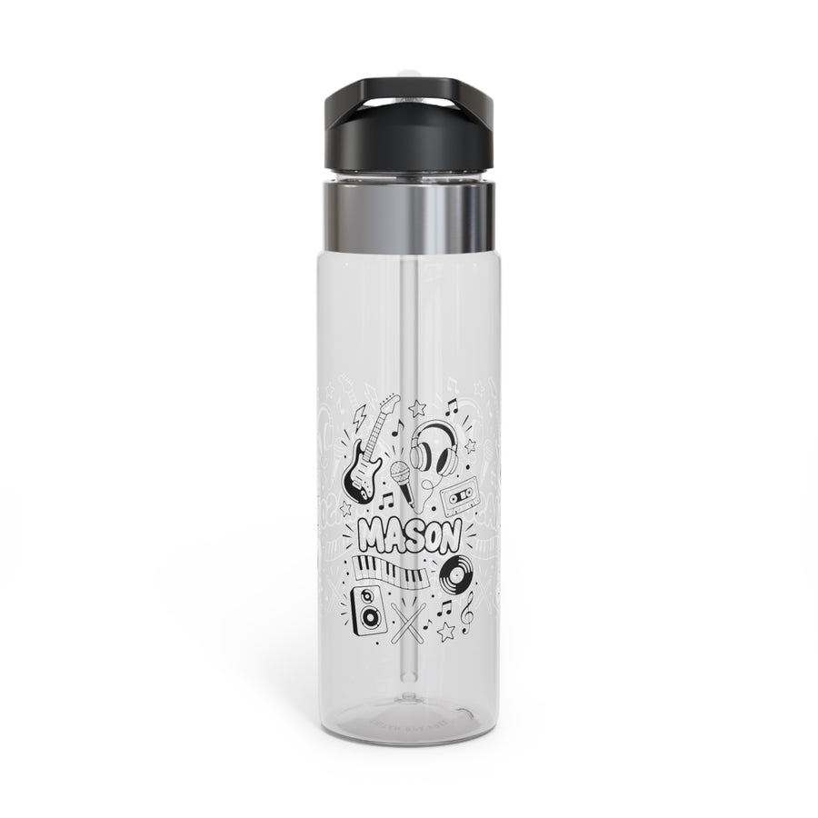 Custom Name Water Bottle for Boys, Personalized Kids Drink Bottle, Fun School Water Bottle for Son, Birthday and Back to School Gift