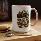 Camping Mug, Woodland Wildlife Coffee Cup, Bear and Moose Outdoor Gift, Rustic Cabin Kitchen Decor, Birthday Present for Camper or Hiker