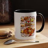 I Love Fall Coffee Mug, Cozy Autumn Pumpkin Spice Cup, Gift for Fall Lover, Book Reader, Teacher or Mom, Thanksgiving Kitchen Decor