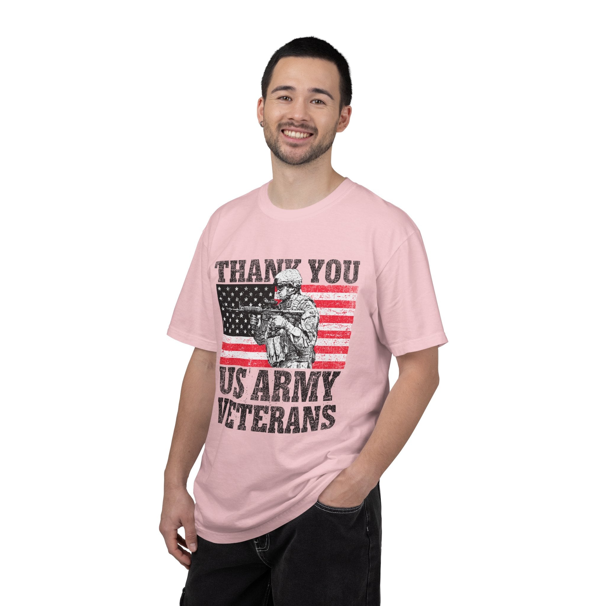 Thank You US Army Veterans Shirt, Patriotic Soldier T-Shirt, Military Appreciation Gift, American Flag Tee for Veterans Day or Retirement