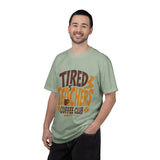 Funny Teacher Coffee Comfort Colors Shirt, Tired Teachers Coffee Club Tee, Teacher Appreciation Gift, Educator Graphic Shirt