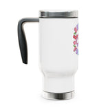 Besties Forever Travel Mug with Handle, Colorful Friendship Cup, Cute Best Friend Gift for Coffee Lovers and Daily Commutes