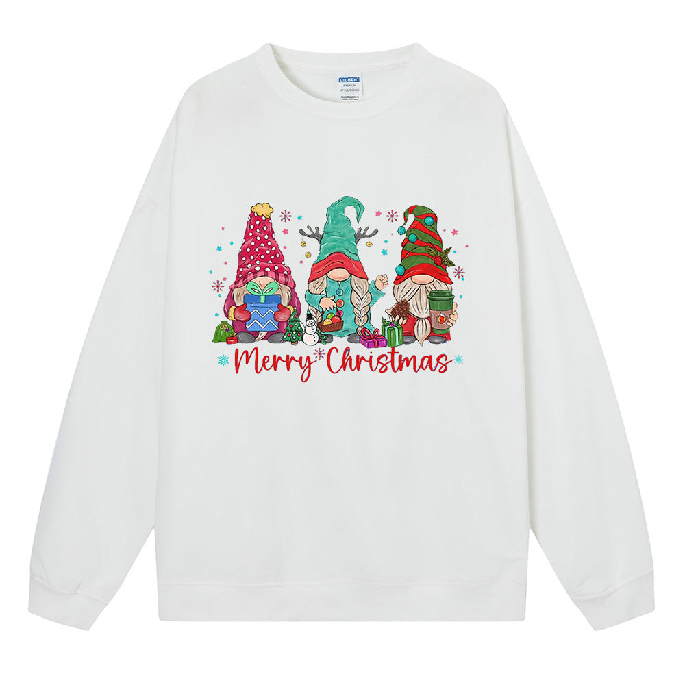 Christmas Gnome Trio Sweatshirt, Christmas Graphic Crewneck Pullover