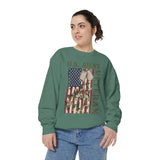 US Army Veteran Sweatshirt, American Flag Camo Crewneck, Military Dog Tag Pullover, Patriotic Soldier Gift, Retirement or Veterans Day Top