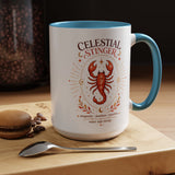 Scorpio Zodiac Coffee Mug, Celestial Stinger Astrology Mug, Water Sign Gift for Scorpio Woman, Horoscope Coffee Cup, Zodiac Lover Gift