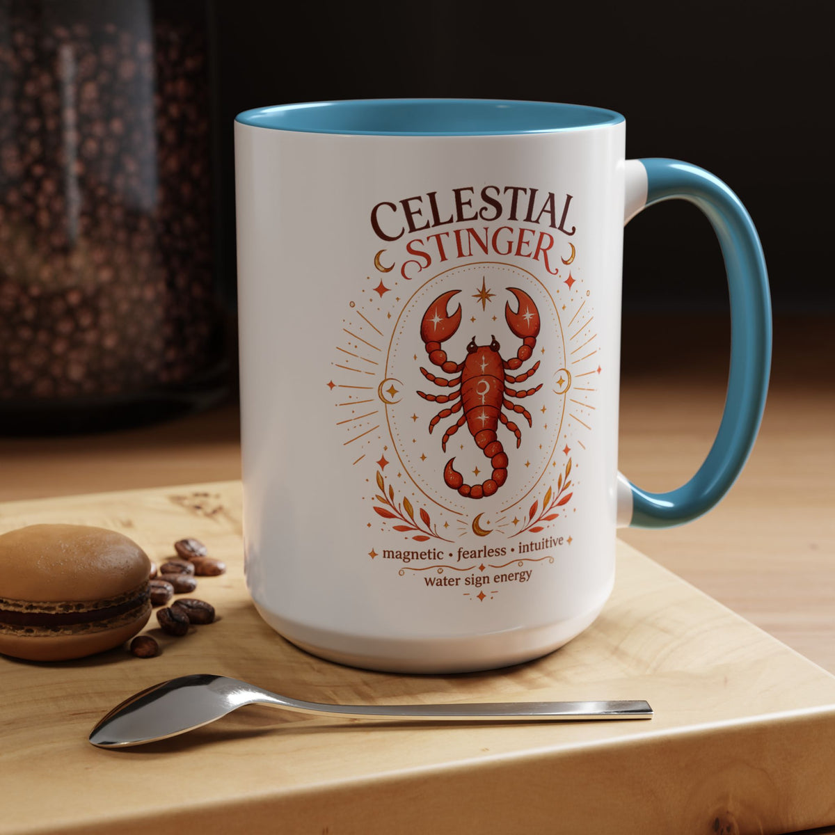 Scorpio Zodiac Coffee Mug, Celestial Stinger Astrology Mug, Water Sign Gift for Scorpio Woman, Horoscope Coffee Cup, Zodiac Lover Gift