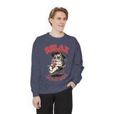 Funny Cat Lover Comfort Sweatshirt, Relax Nothing Is Under Control Crewneck, Sarcastic Cat Mom Comfort Sweatshirt Gift