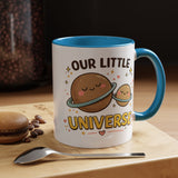 Cute Planet Family Mug, Our Little Universe Coffee Mug, Parent Child Gift, New Mom Mug, Space Lover Family Cup, Baby Shower Gift
