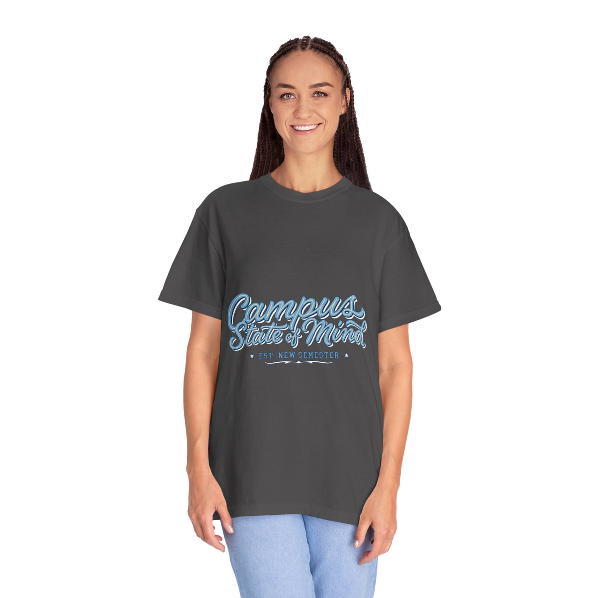 Campus State of Mind T-Shirt, New Semester College Graphic Tee, University Student Gift, Back to School Shirt, Campus Outfit, Dorm Life