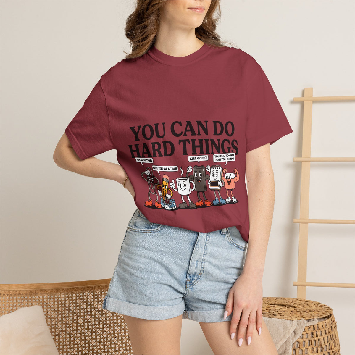 Motivational Teacher Shirt Comfort Colors Tee, You Can Do Hard Things School Counselor Shirt, Positive Classroom Shirt, Educator Gift