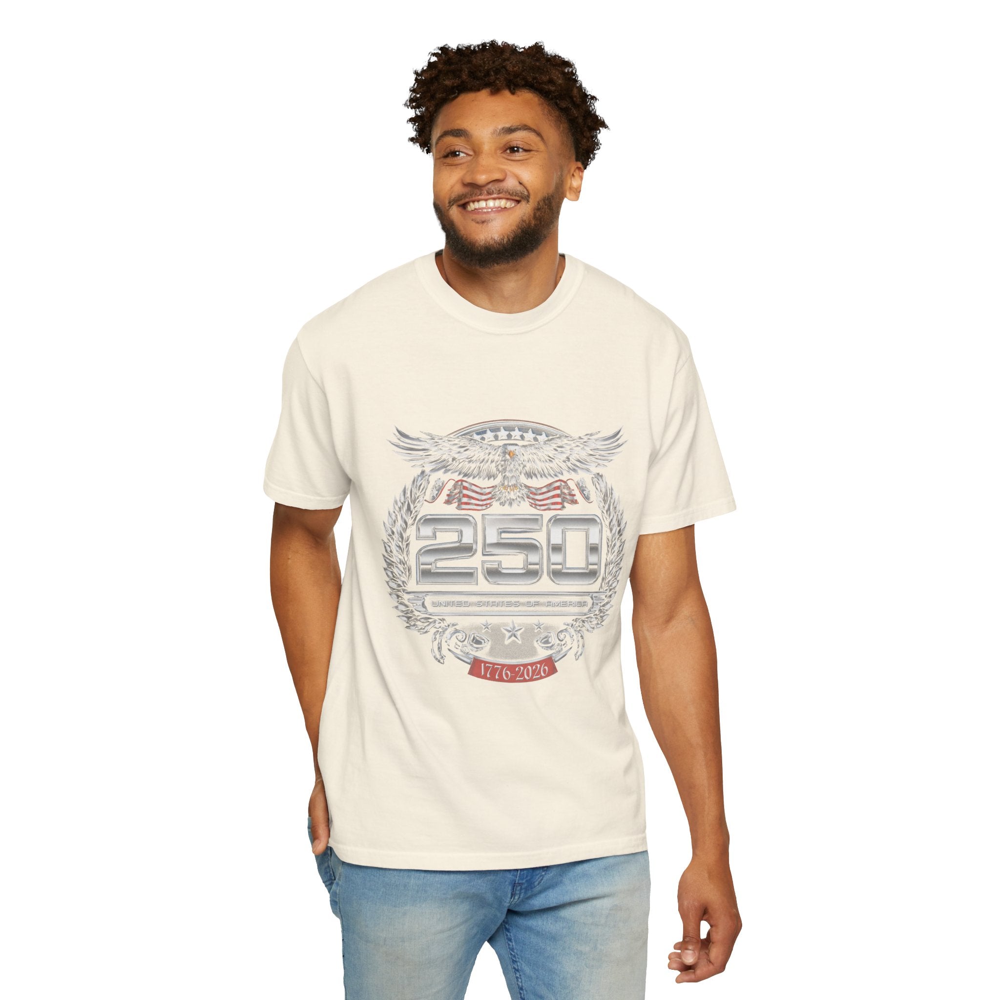 Vintage America 250 Graphic T Shirt, Patriotic Eagle USA Tee, Retro Fourth of July Shirt, Americana Streetwear Top for Women