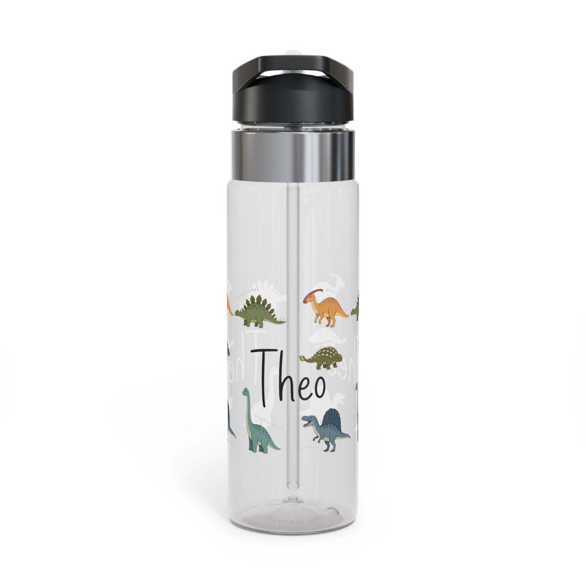 Custom Dinosaur Water Bottle for Kids, Personalized Dino Kids Water Bottle, Dinosaur Gift for Boys, Back to School Bottle, BPA Free