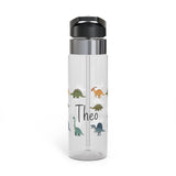 Custom Dinosaur Water Bottle for Kids, Personalized Dino Kids Water Bottle, Dinosaur Gift for Boys, Back to School Bottle, BPA Free